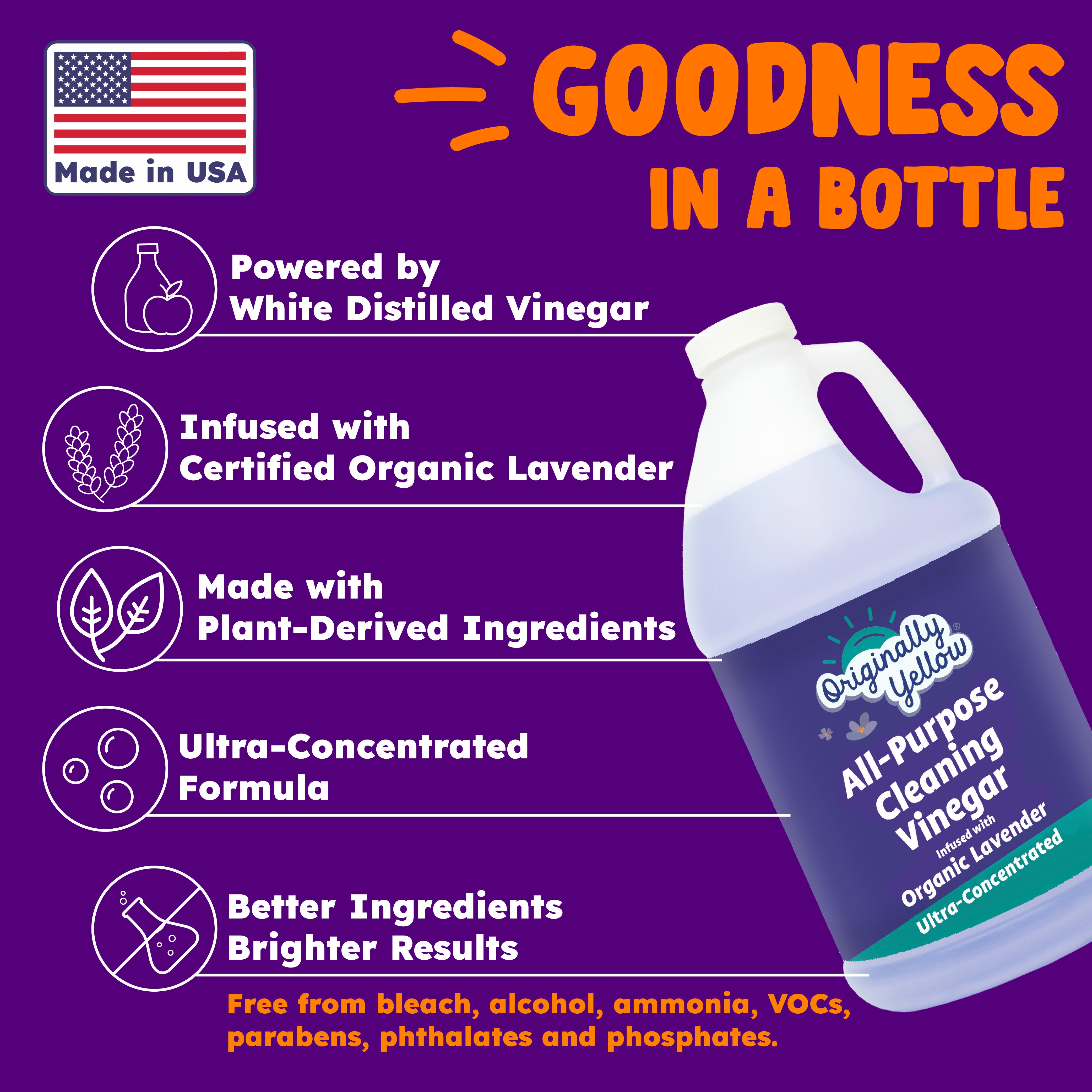 All-Purpose Lavender Vinegar Cleaner Jug x2