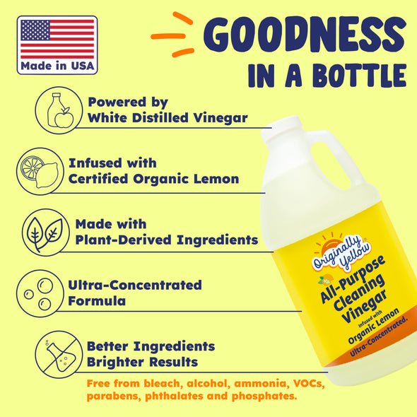 All-Purpose Lemon Vinegar Cleaner Jug x2