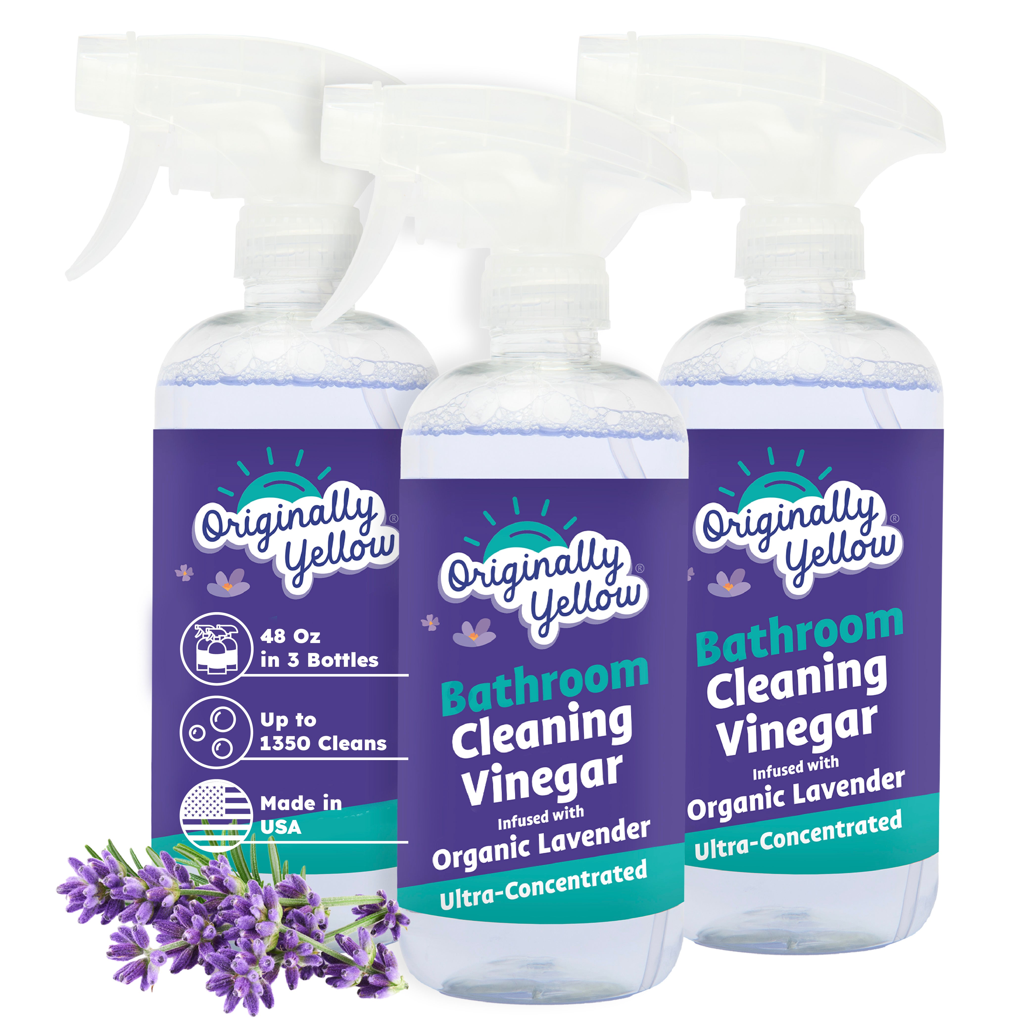 Bathroom Vinegar Cleaner x3