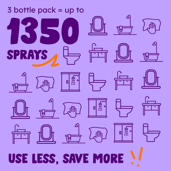 Bathroom Vinegar Cleaner x3