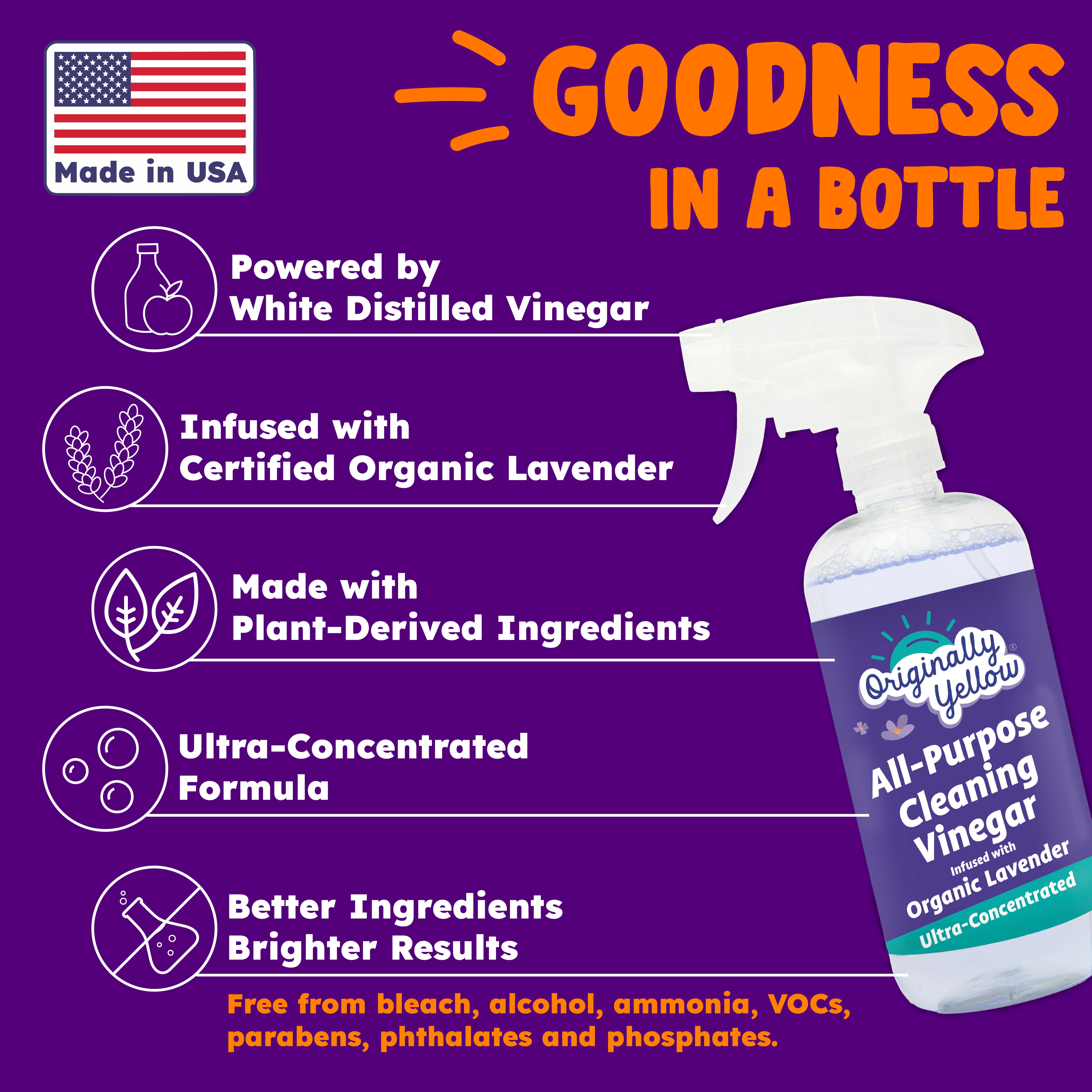 All-Purpose Lavender Vinegar Cleaner Spray x3