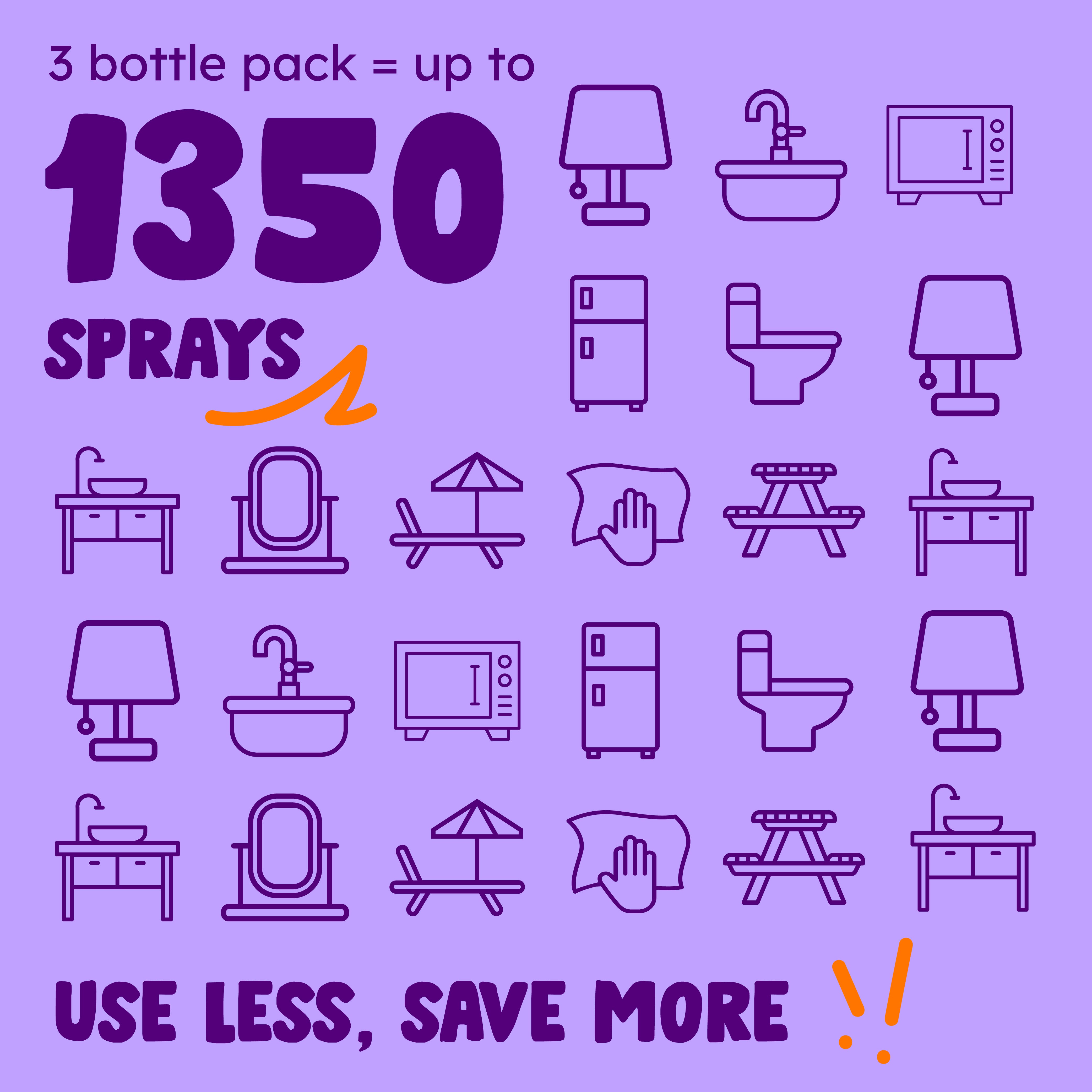 All-Purpose Lavender Vinegar Cleaner Spray x3