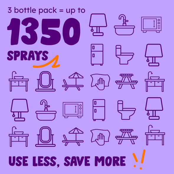 All-Purpose Lavender Vinegar Cleaner Spray x3