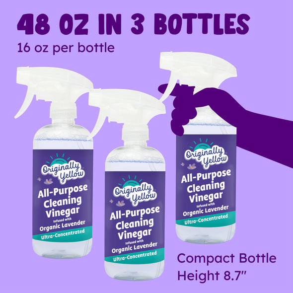All-Purpose Lavender Vinegar Cleaner Spray x3
