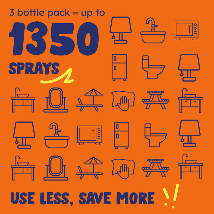 All-Purpose Lemon Vinegar Cleaner Spray x3