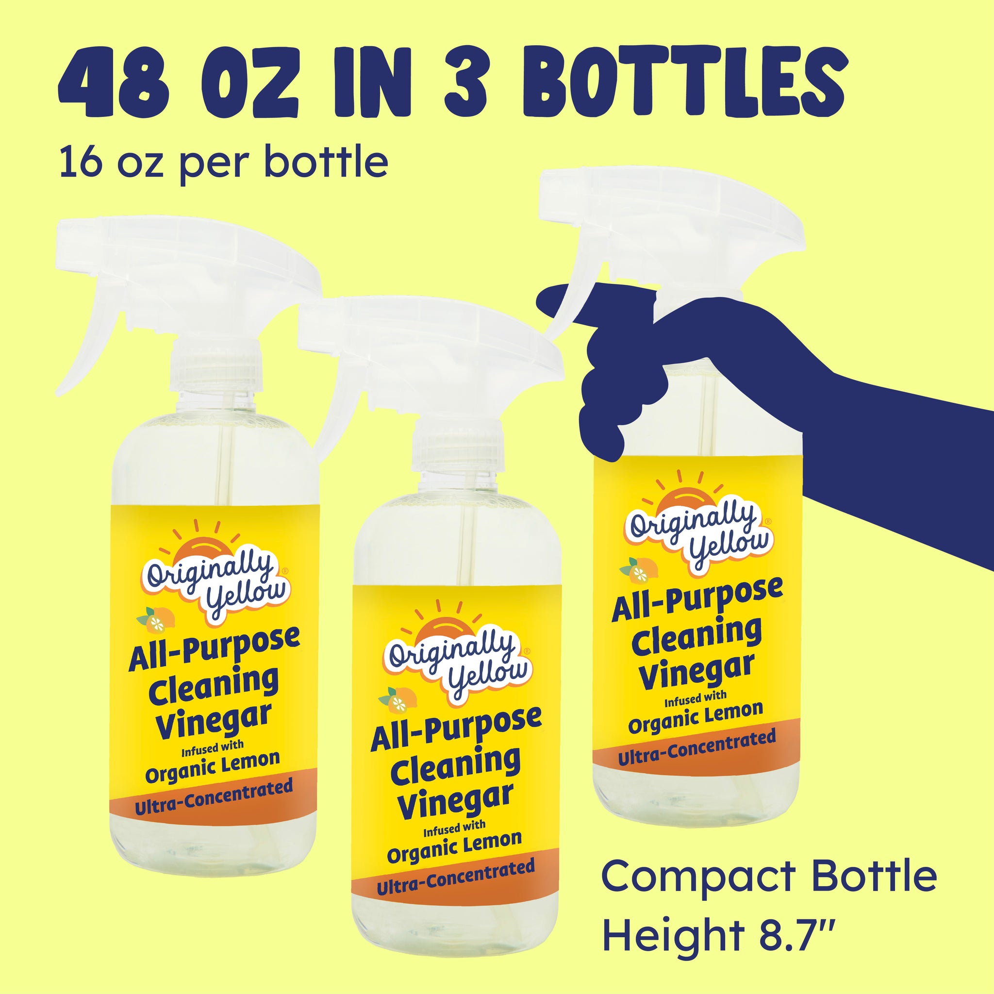 All-Purpose Lemon Vinegar Cleaner Spray x3