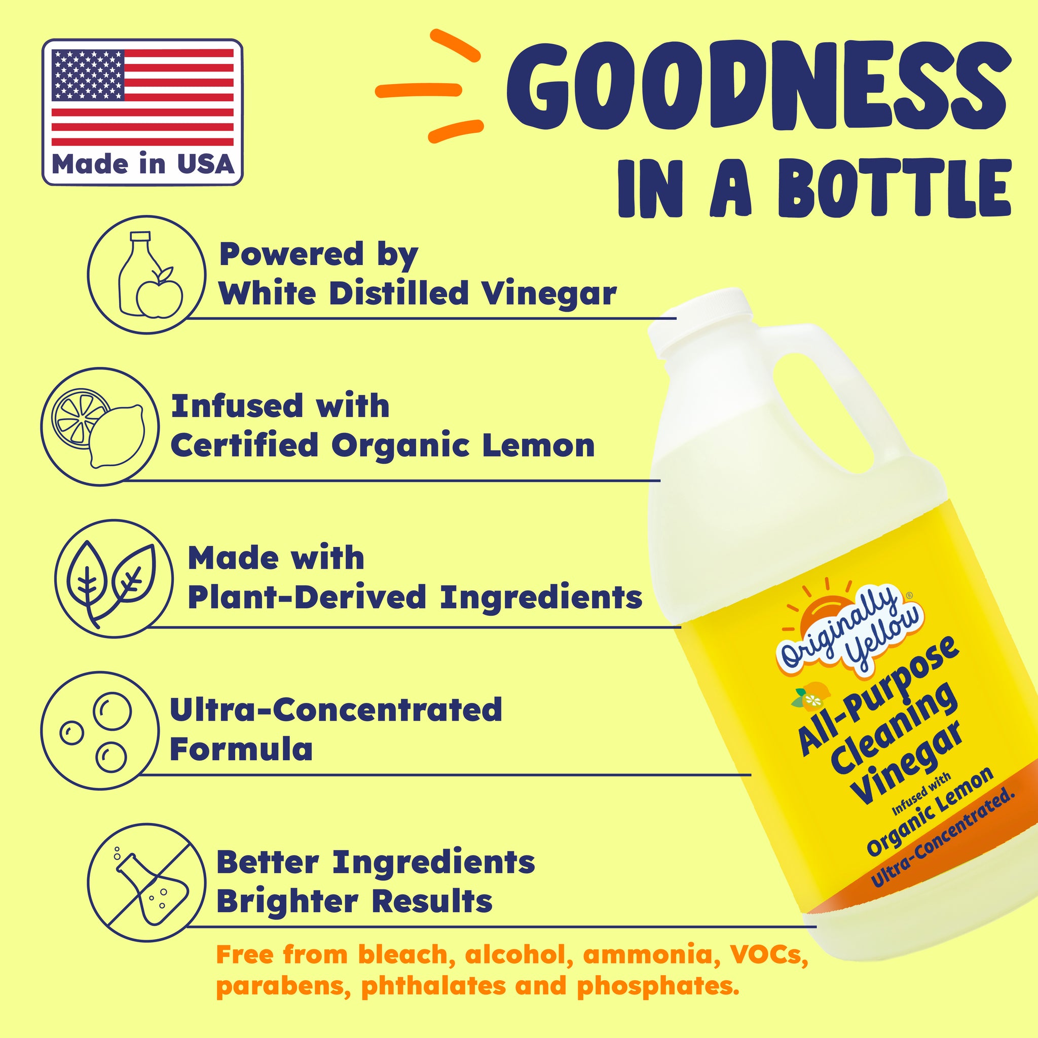 All-Purpose Lemon Vinegar Cleaner Jug x1