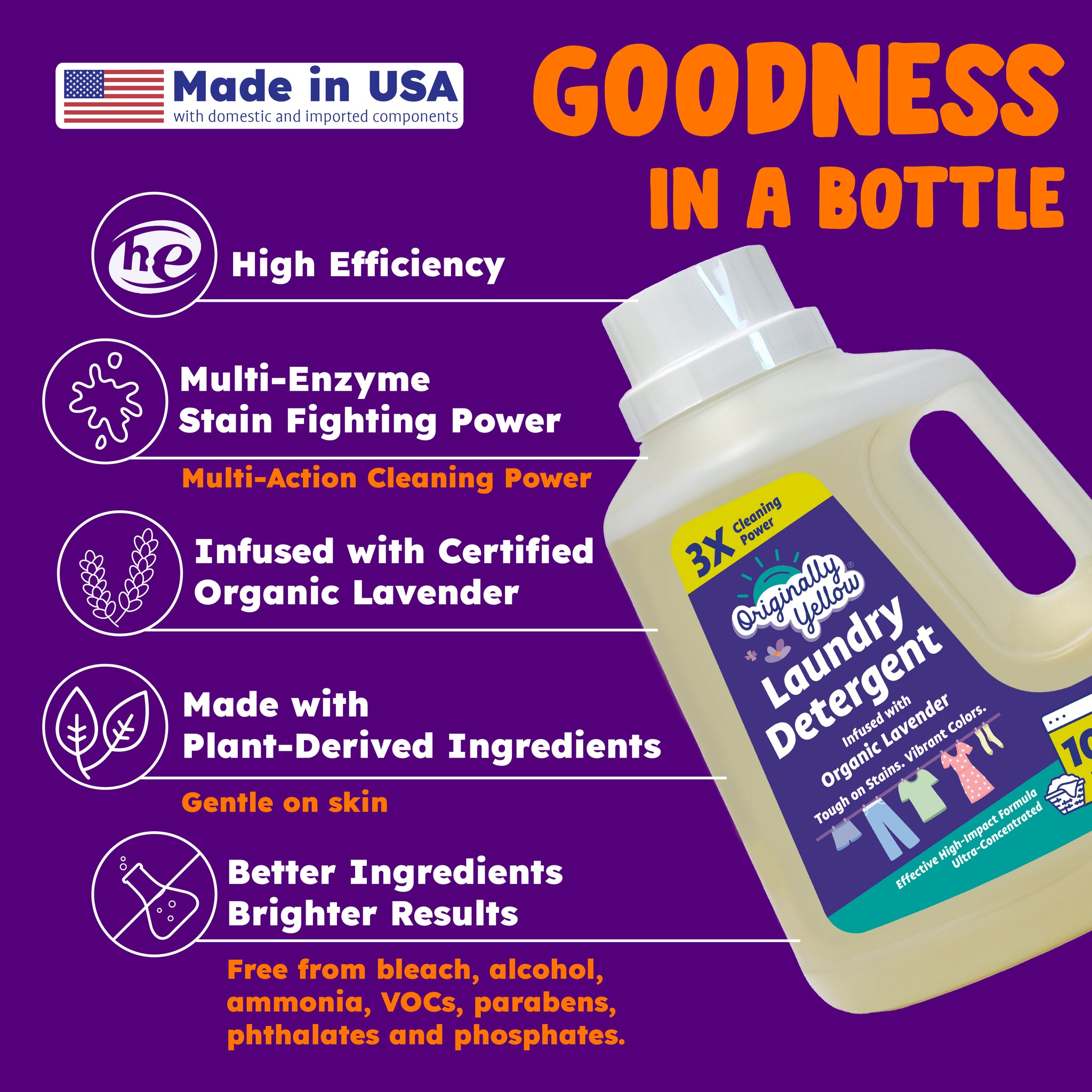 Ultra-Concentrated Lavender Laundry Detergent x1