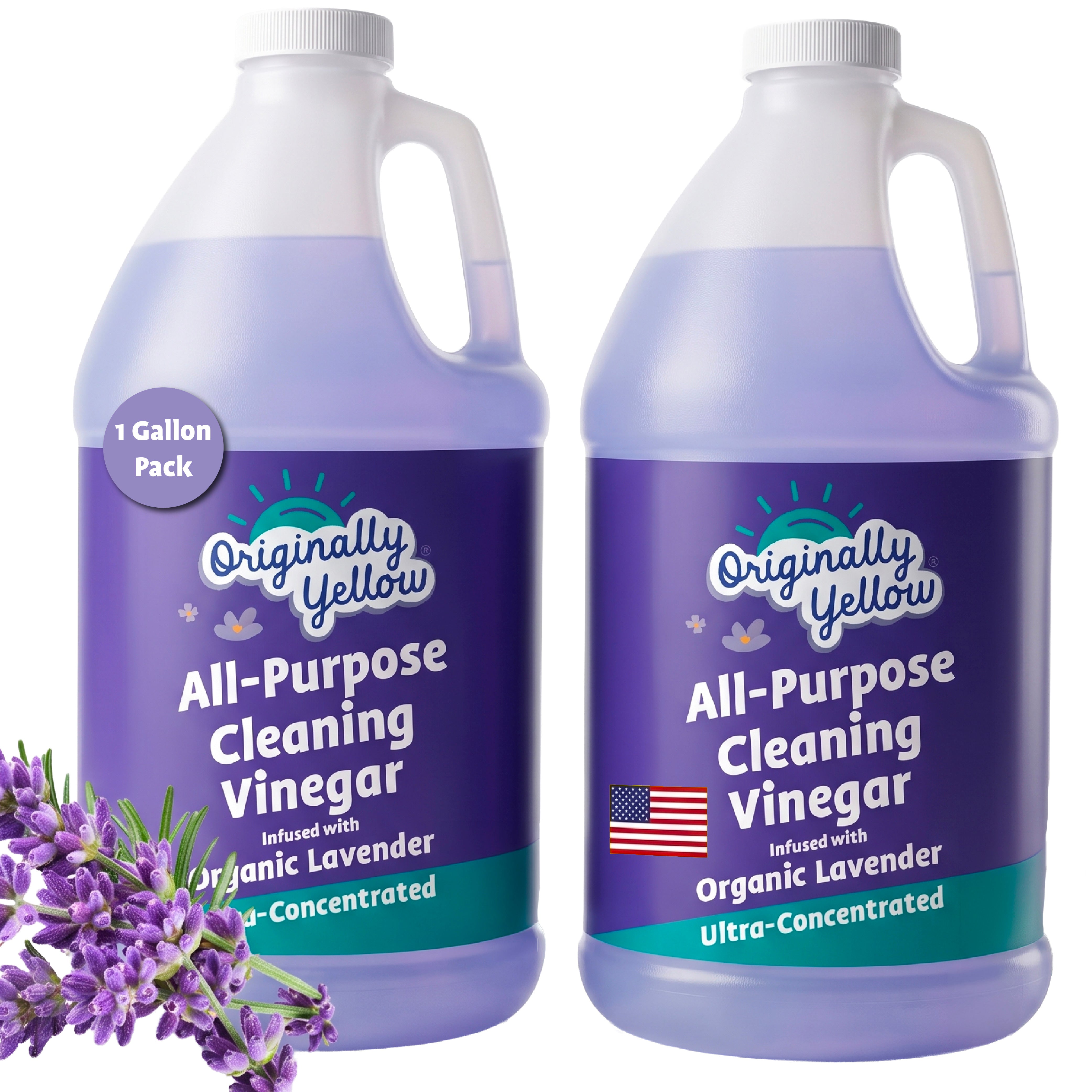 All-Purpose Lavender Vinegar Cleaner Jug x2