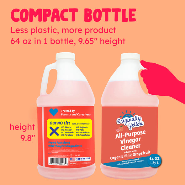 Pink Grapefruit Vinegar Cleaner | 64 oz x 1 Pack