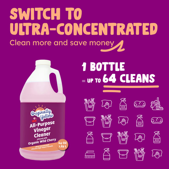 Wild Cherry Vinegar Cleaner | 64 oz x 1 Pack