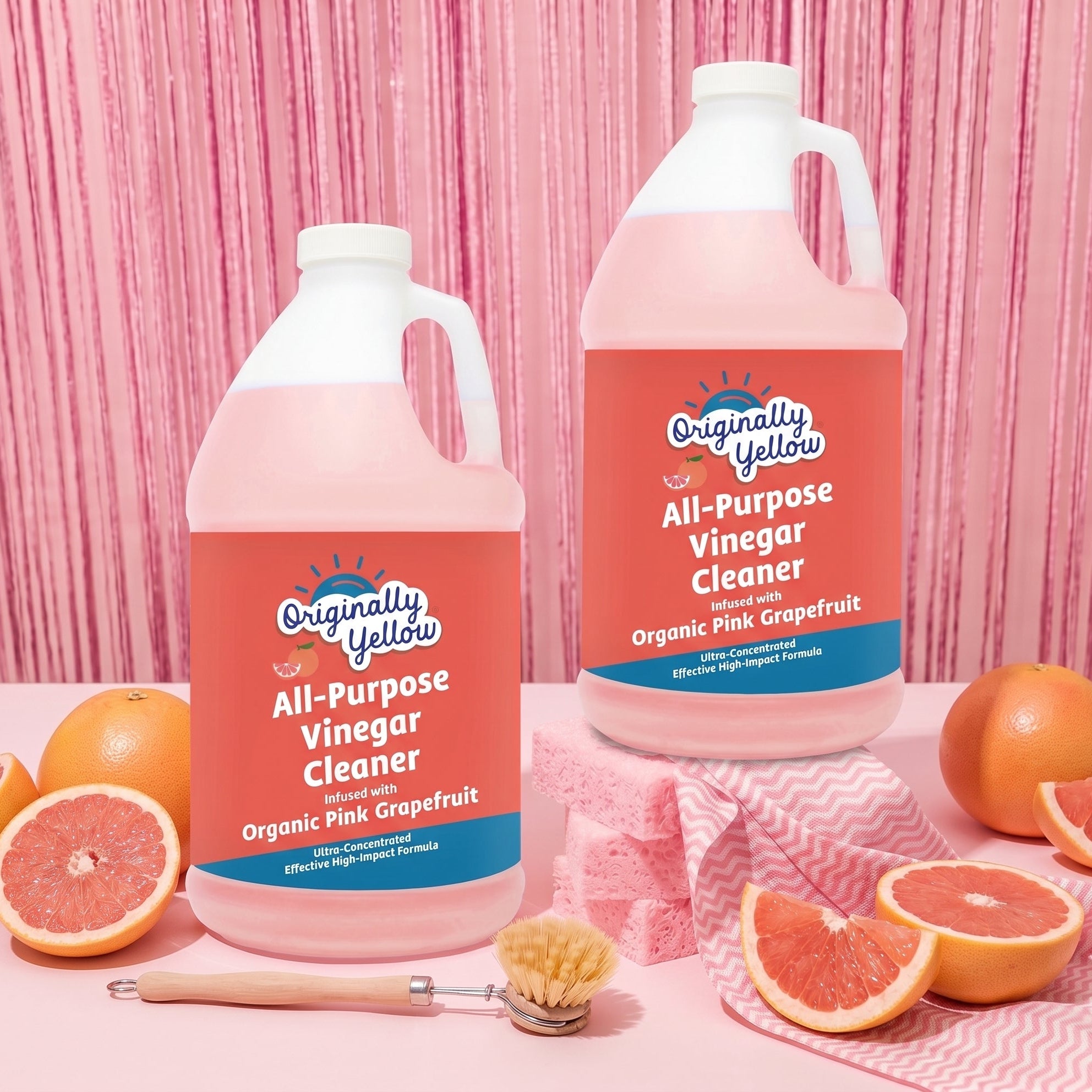 Pink Grapefruit Vinegar Cleaner | 64 oz x 2 Pack