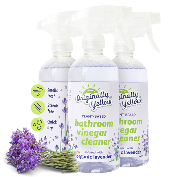 Bathroom Vinegar Cleaner Infused with Organic Lavender x3