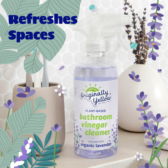 Bathroom Vinegar Cleaner Infused with Organic Lavender x3