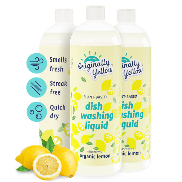 Dishwashing Liquid Infused with Organic Lemon x3