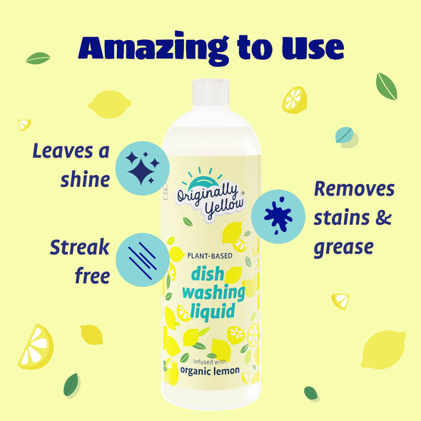 Dishwashing Liquid Infused with Organic Lemon x3