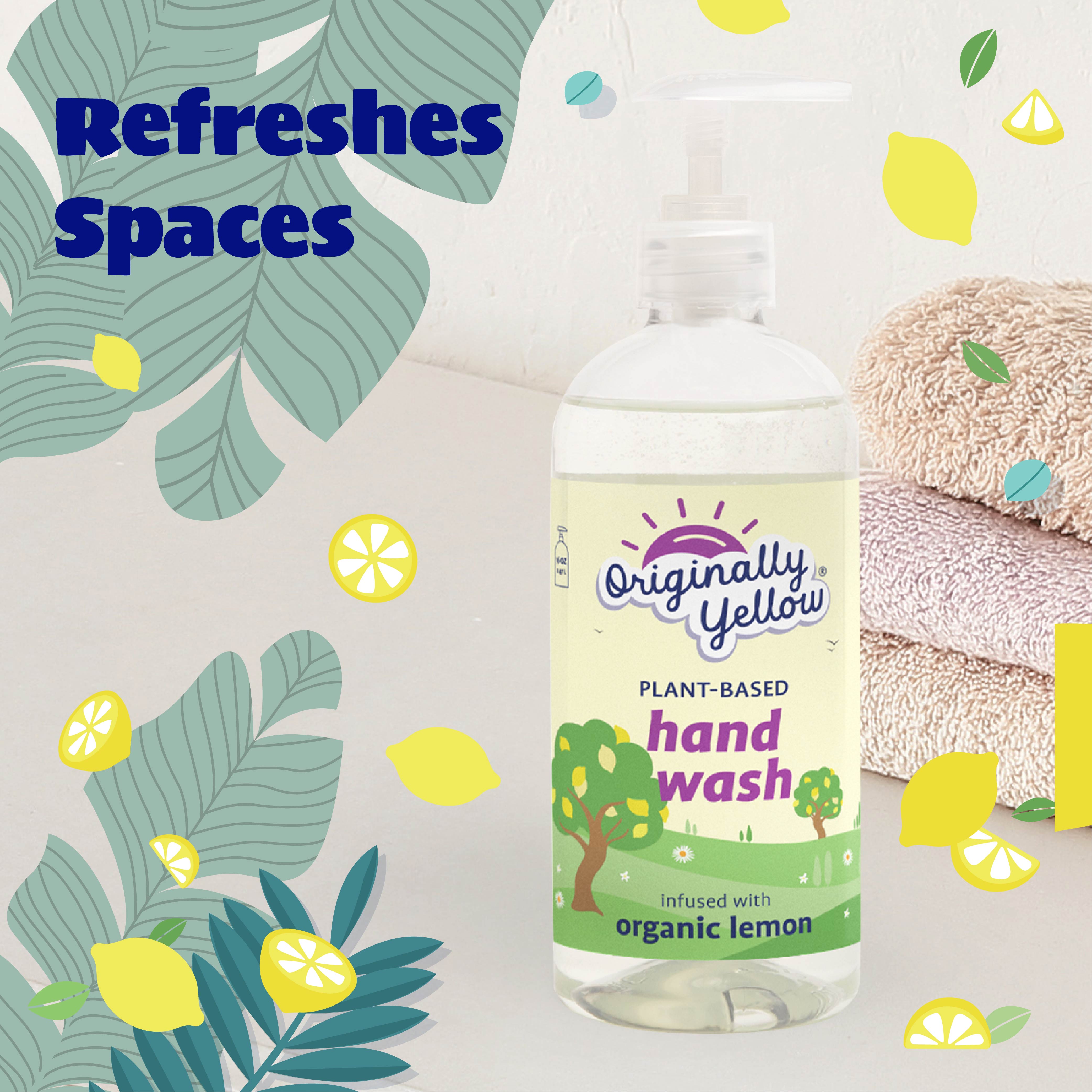 Hand Wash Infused with Organic Lemon x3