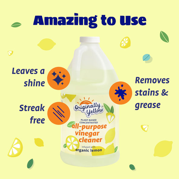 Concentrated All Purpose Vinegar Cleaner Infused with Organic Lemon x2