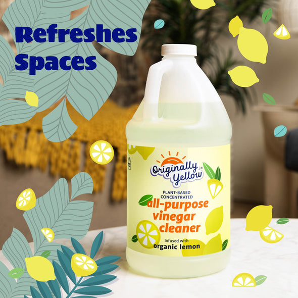 Concentrated All Purpose Vinegar Cleaner Infused with Organic Lemon x2