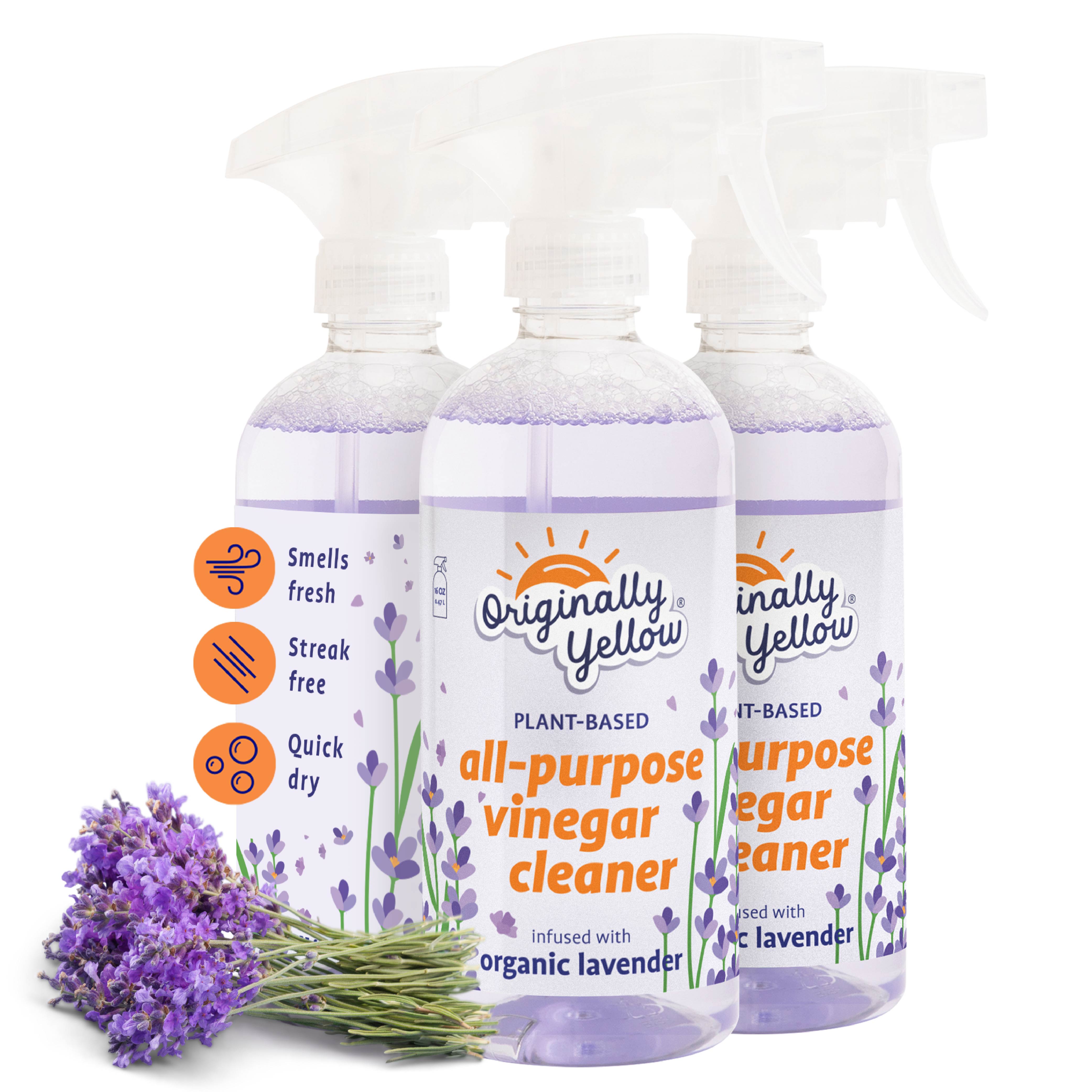 All Purpose Vinegar Cleaner Infused with Organic Lavender x3