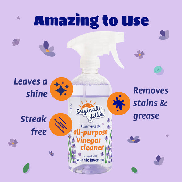 All Purpose Vinegar Cleaner Infused with Organic Lavender x3