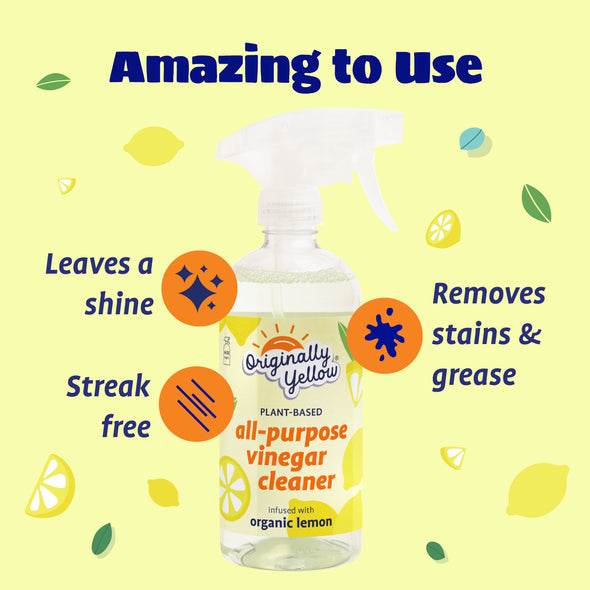 All Purpose Vinegar Cleaner Infused with Organic Lemon x3