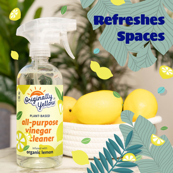 All Purpose Vinegar Cleaner Infused with Organic Lemon x3